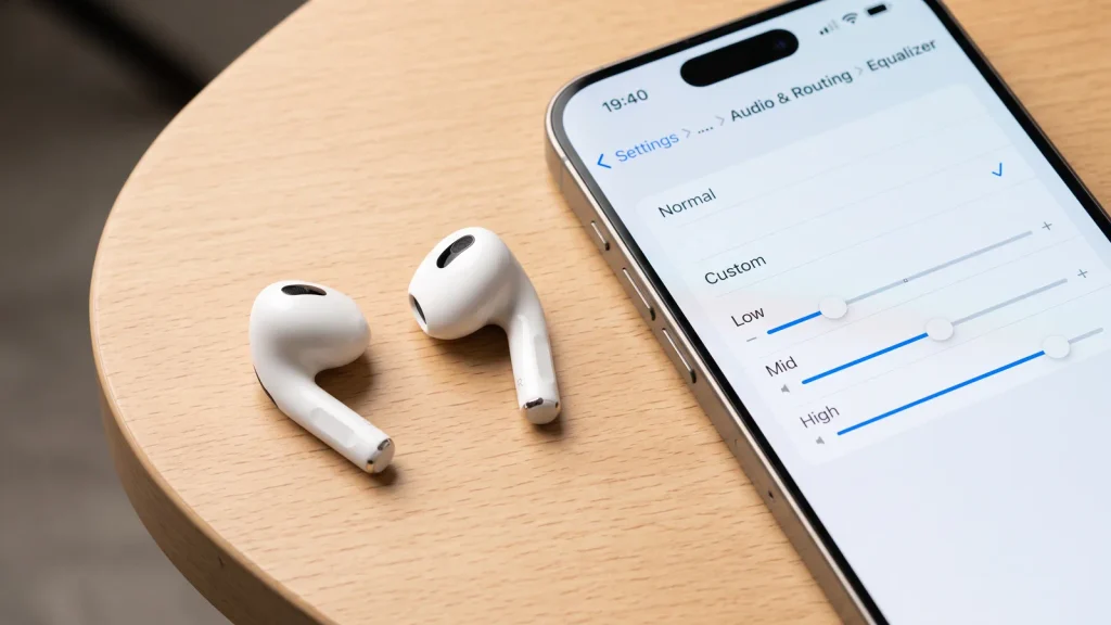 AirPods 5 keep the classic open-ear design — no silicone tips to swap for a different sound.